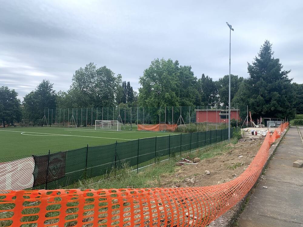 Rimossa la tribuna al Centro Sportivo delle Bustecche