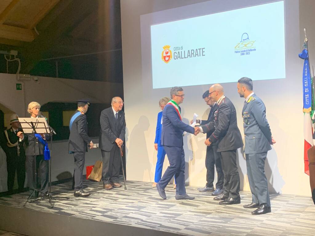 festa per i 156 anni della Polizia Locale di Gallarate