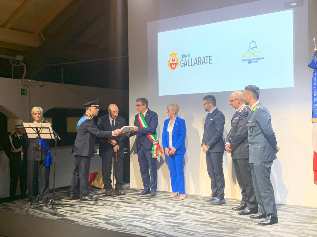 festa per i 156 anni della Polizia Locale di Gallarate