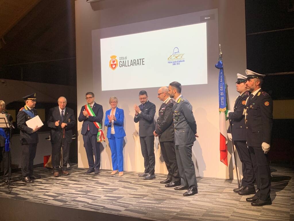 festa per i 156 anni della Polizia Locale di Gallarate