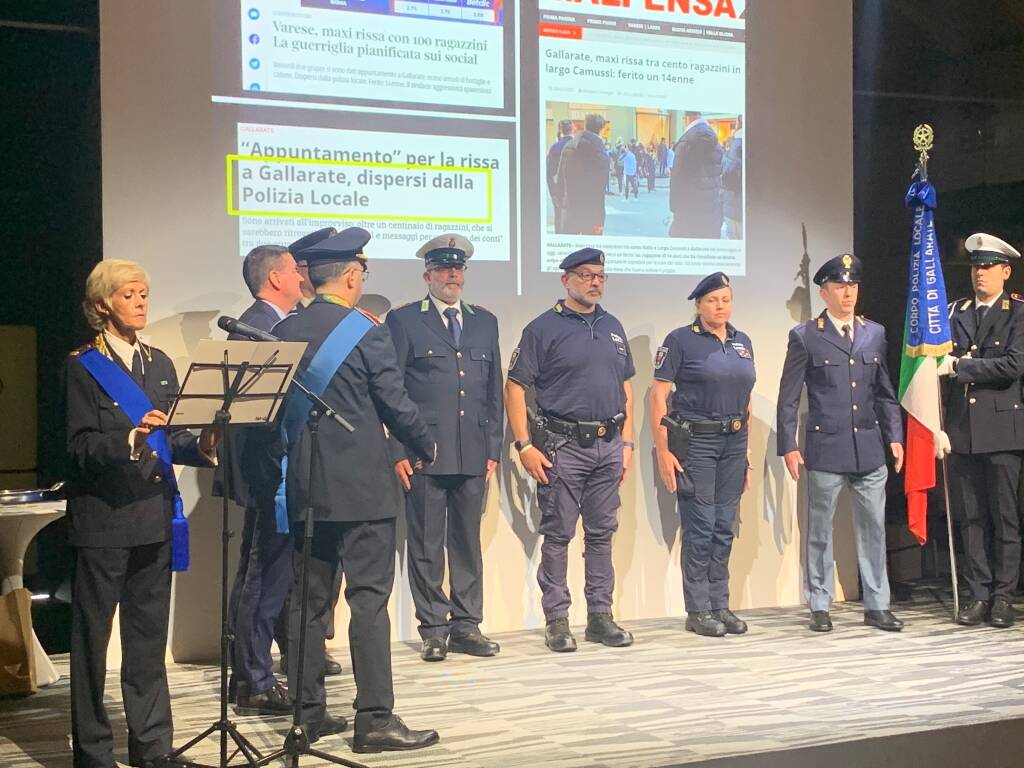 festa per i 156 anni della Polizia Locale di Gallarate