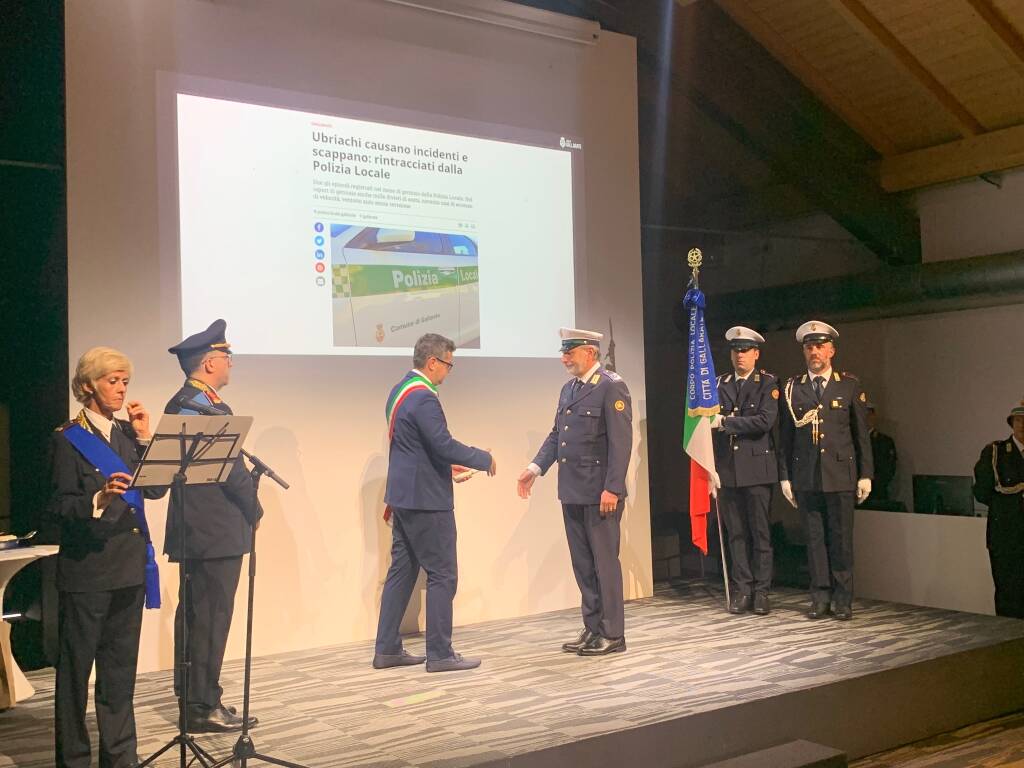 festa per i 156 anni della Polizia Locale di Gallarate