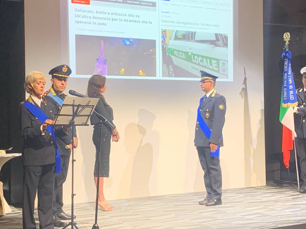 festa per i 156 anni della Polizia Locale di Gallarate