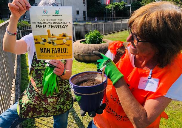 Fiori e verde per la piazzetta Tenconi di Legnano 