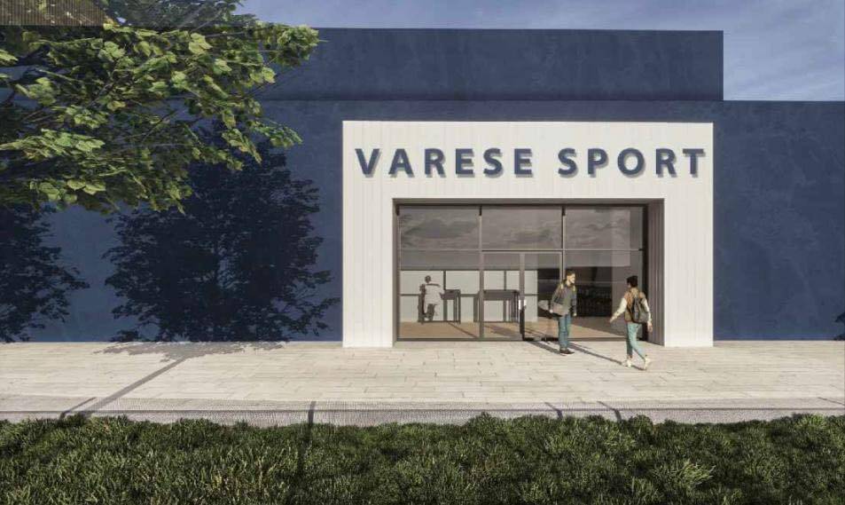 I rendering del nuovo polo sportivo di san Fermo