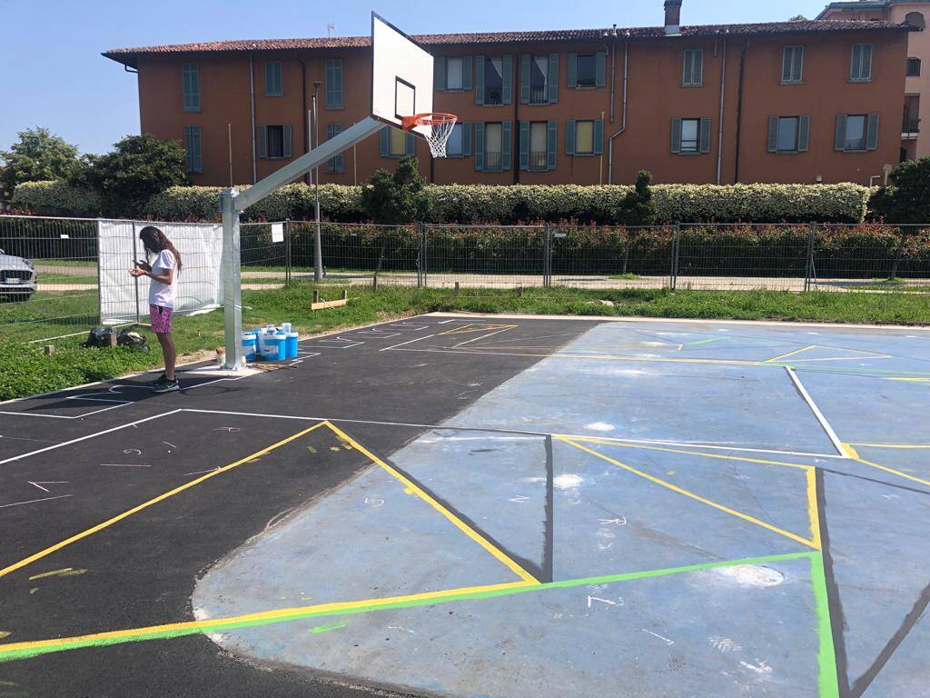 Il campo da basket di Slums Dunk e Knights a Legnano