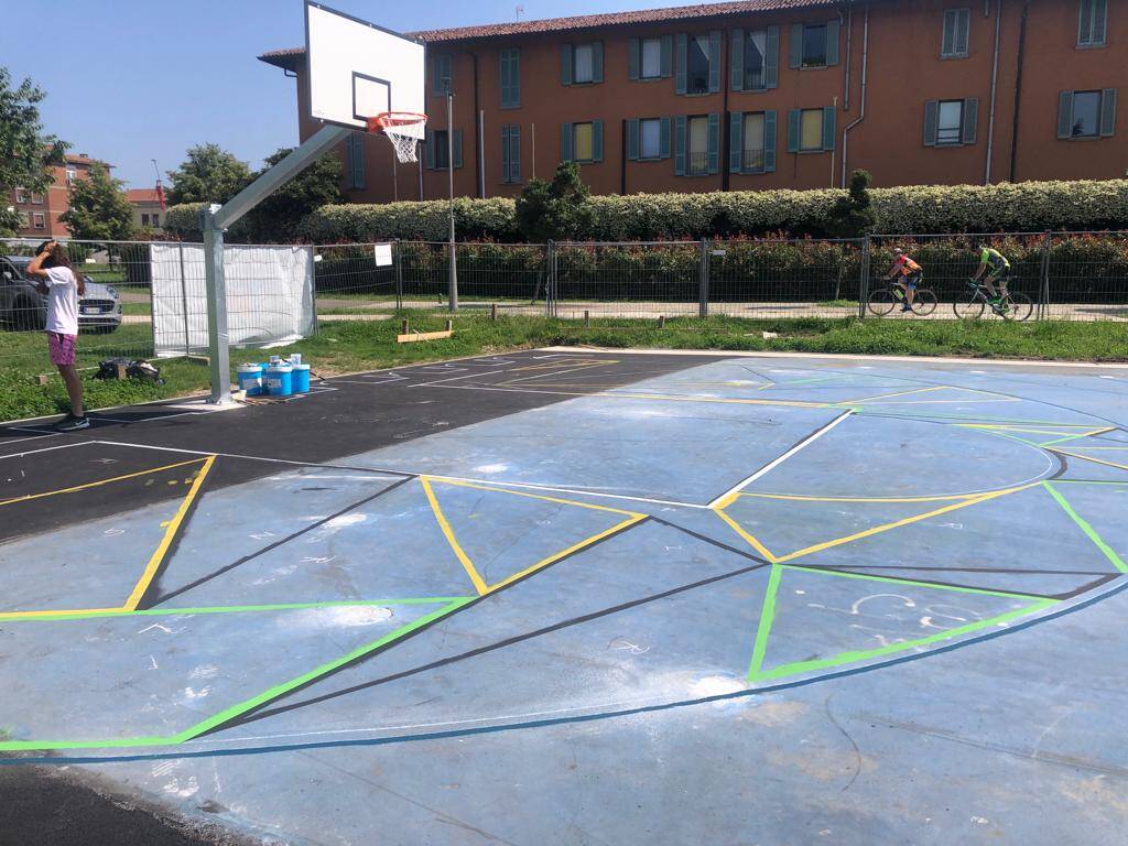 Il campo da basket di Slums Dunk e Knights a Legnano