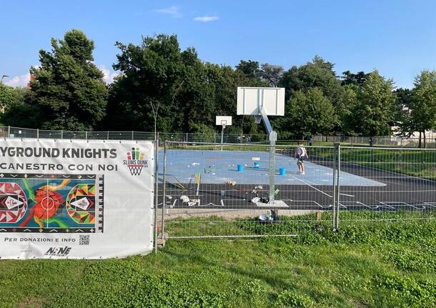 Il campo da basket di Slums Dunk e Knights a Legnano