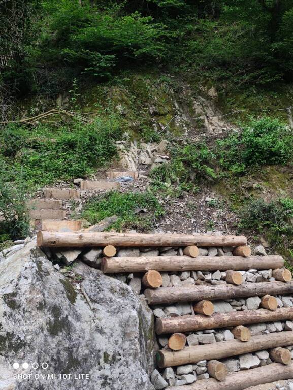 Lavori alle cascate di Cittiglio 