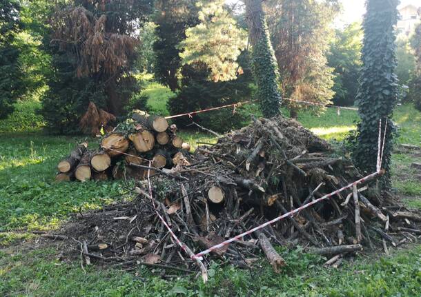 Lavori in corso al Parco Castello di Legnano  