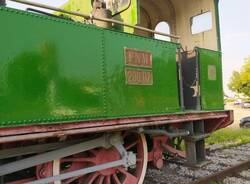 Rimessa a nuovo la storico locomotiva della “Rotatoria delle Ferrovie”