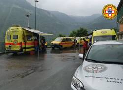 Il soccorso della speleologa in provincia di Bergamo