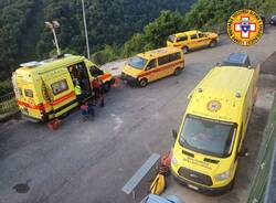Il soccorso della speleologa in provincia di Bergamo