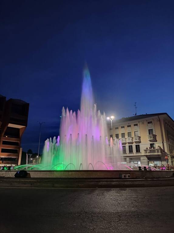 Lo spettacolo di luci e musica a Gallarate