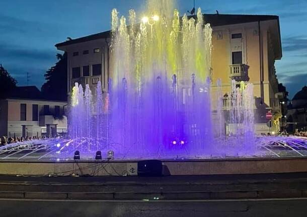 Lo spettacolo di luci e musica a Gallarate