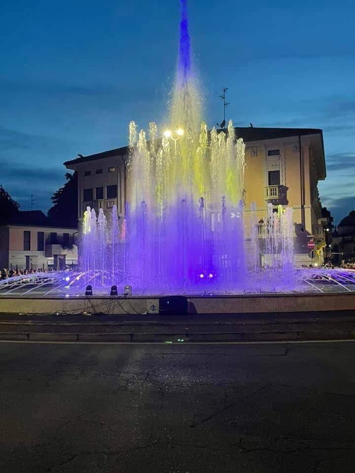 Lo spettacolo di luci e musica a Gallarate