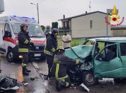 Panda contro camion a Castelseprio