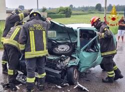 Panda contro camion a Castelseprio