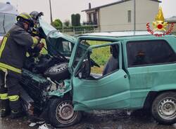 Panda contro camion a Castelseprio