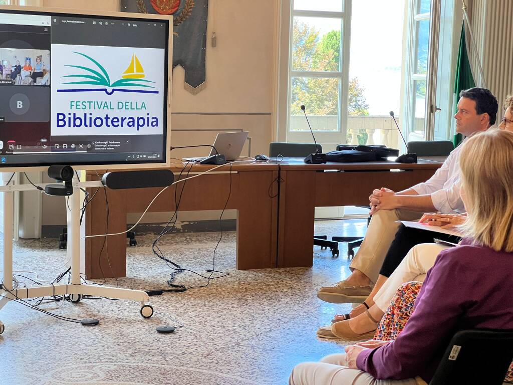 A Laveno Mombello la conferenza stampa della terza Edizione del Festival della Biblioterapia