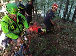 Bloccato col cane nel dirupo, lo salva il Soccorso alpino