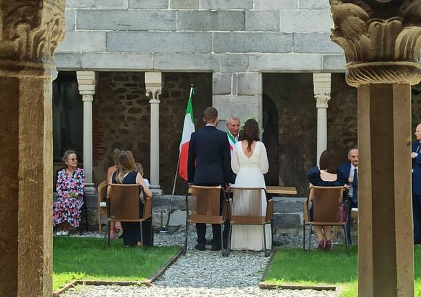 Celebrato il primo matrimonio al Chiostro di Voltorre: "Una giornata storica"