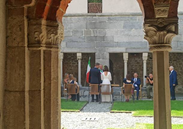 Celebrato il primo matrimonio al Chiostro di Voltorre: “Una giornata storica”