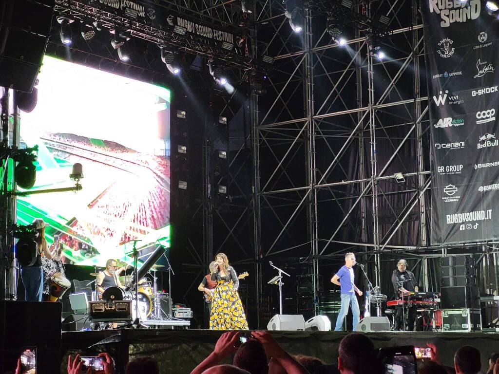 Cristina D'Avena e i Gem Boy al Rugby Sound Festival