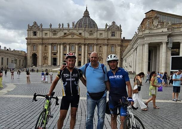 Da Mercallo a Roma in bicicletta