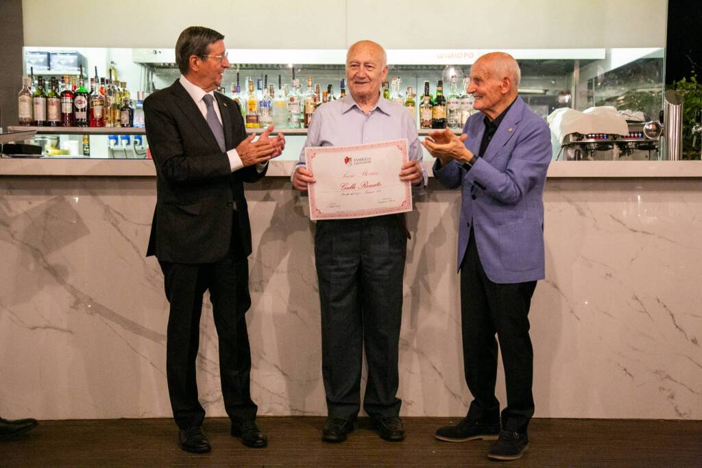 Festeggiati in Famiglia Legnanese i soci storici con più 40 anni di presenza in associazione