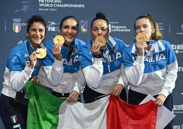 fioretto femminile oro mondiali scherma milano