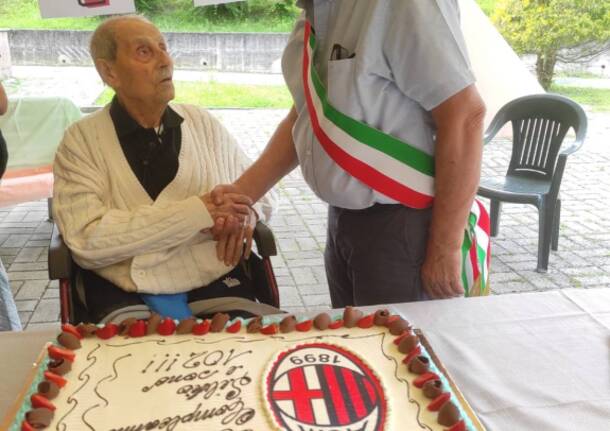 I 102 anni di Silvio De Martini a Casalzuigno