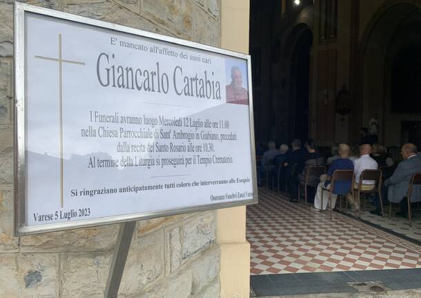 I funerali di Giancarlo Cartabia