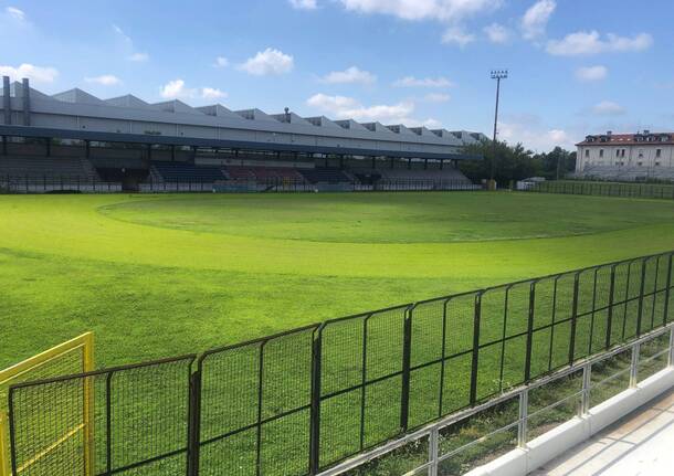 Il terreno dello stadio “Mari” a Legnano