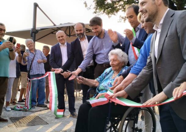 Inaugurazione di Viale De Angeli a Laveno