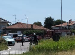 Incendio a Parabiago- coinvolta un'ambulanza