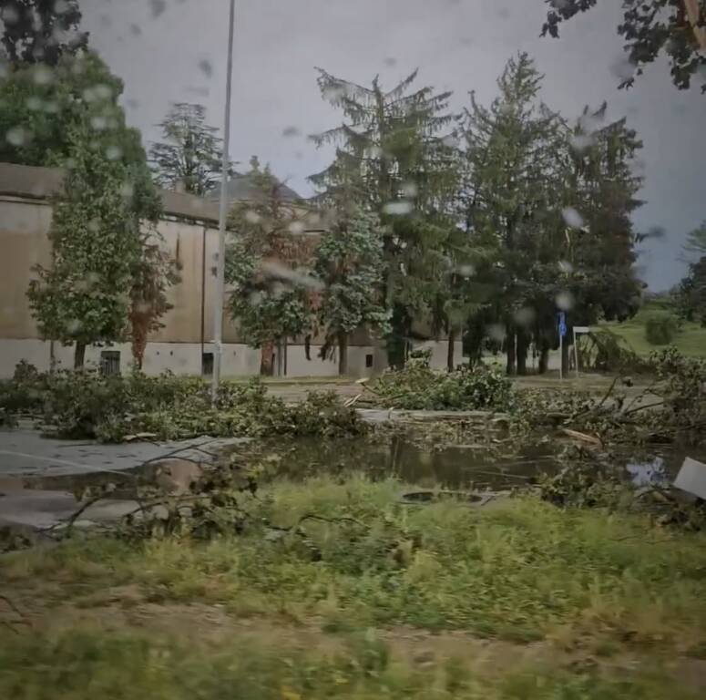 Maltempo a Tradate (foto di Ezio Cairoli)