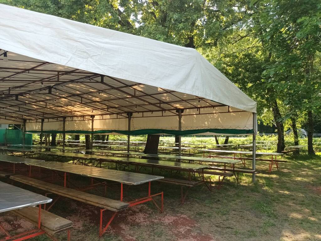 preparativi festa alpini capolago 2023