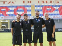 Primo allenamento allo Speroni di Busto Arsizio per la Pro Patria di Colombo e Le Noci