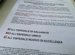 raccolta firme ospedale Gallarate