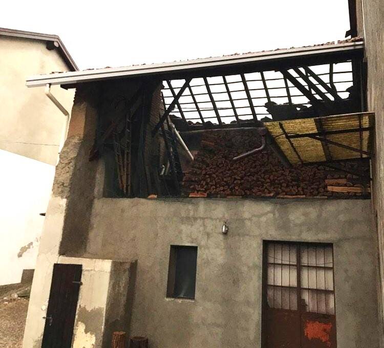 Tradate - Danni per il maltempo al rione Allodola