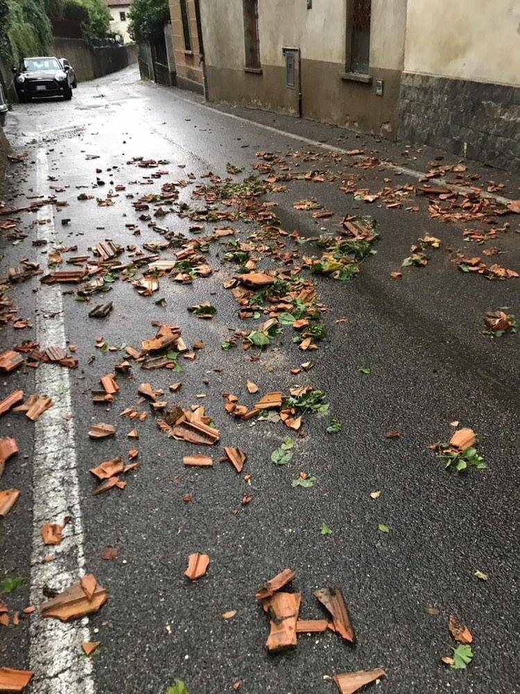 Tradate - Danni per il maltempo al rione Allodola