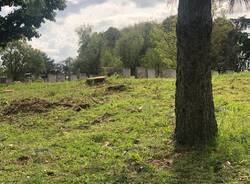 Cimitero Parco a Legnano dopo il maltempo