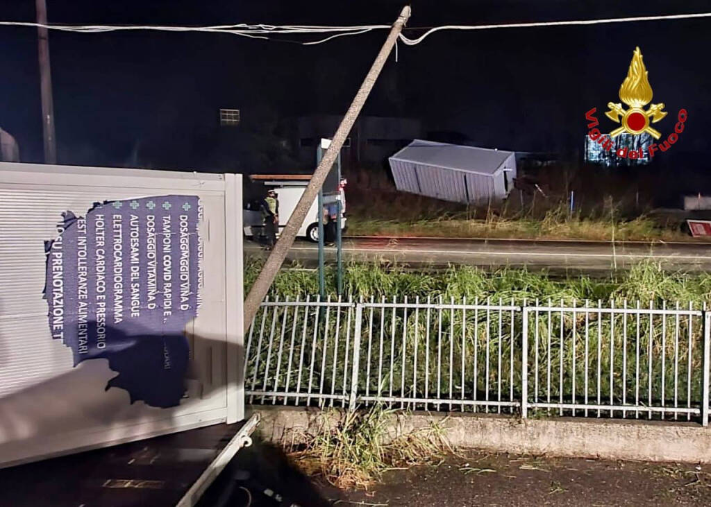 Container sulla Saronnese a Uboldo