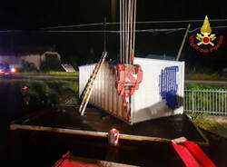 Container sulla Saronnese a Uboldo