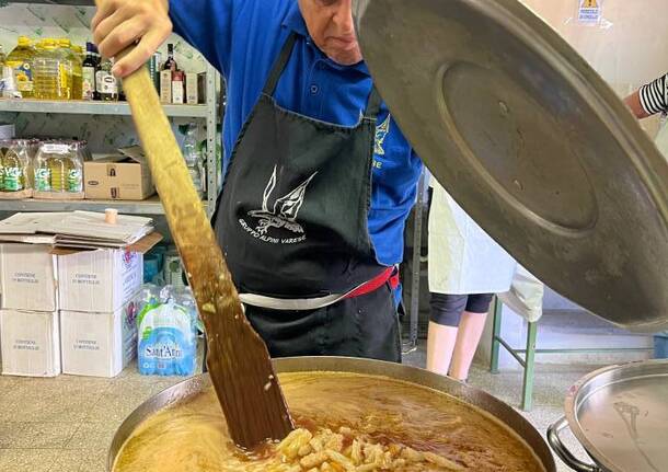 È iniziata la festa degli alpini al Campo dei Fiori