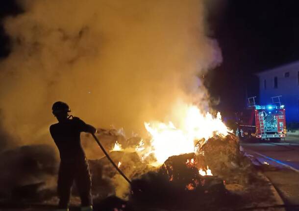 Gallarate - Incendio via Stelvio