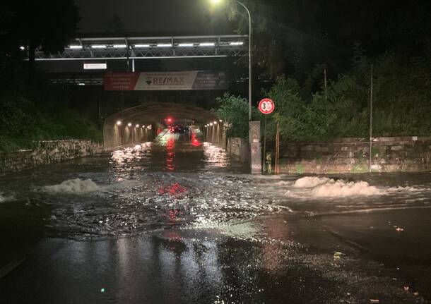 temporale sottopasso Busto Arsizio via tasso