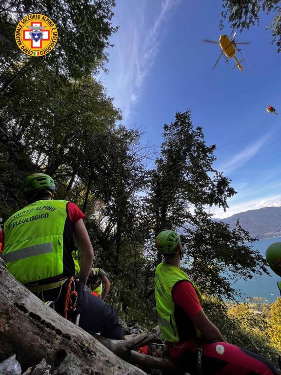 I soccorsi sul Cuvignone
