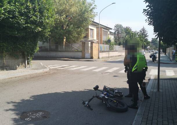 incidente bici elettrica legnano